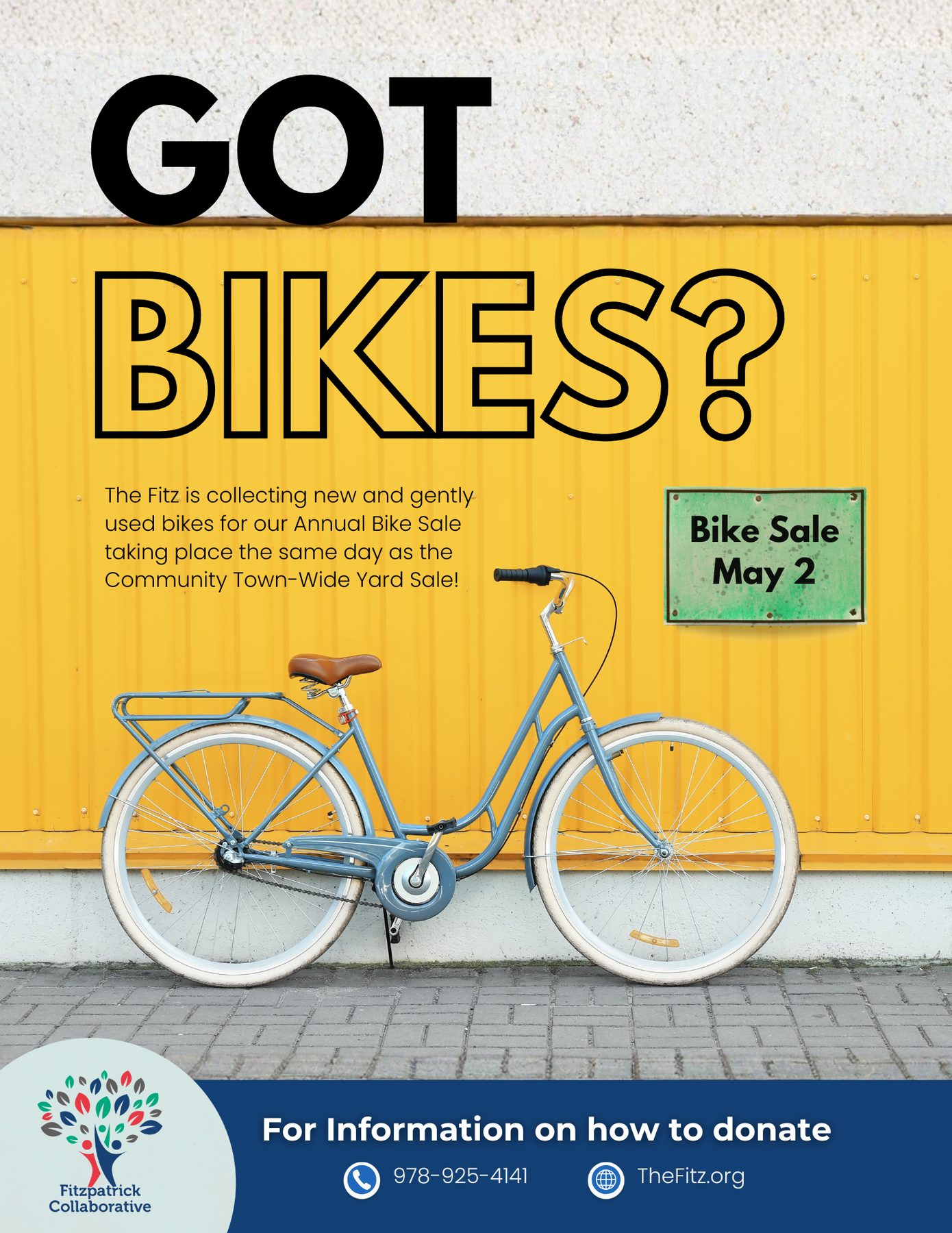 Bike Sale donation flyer
