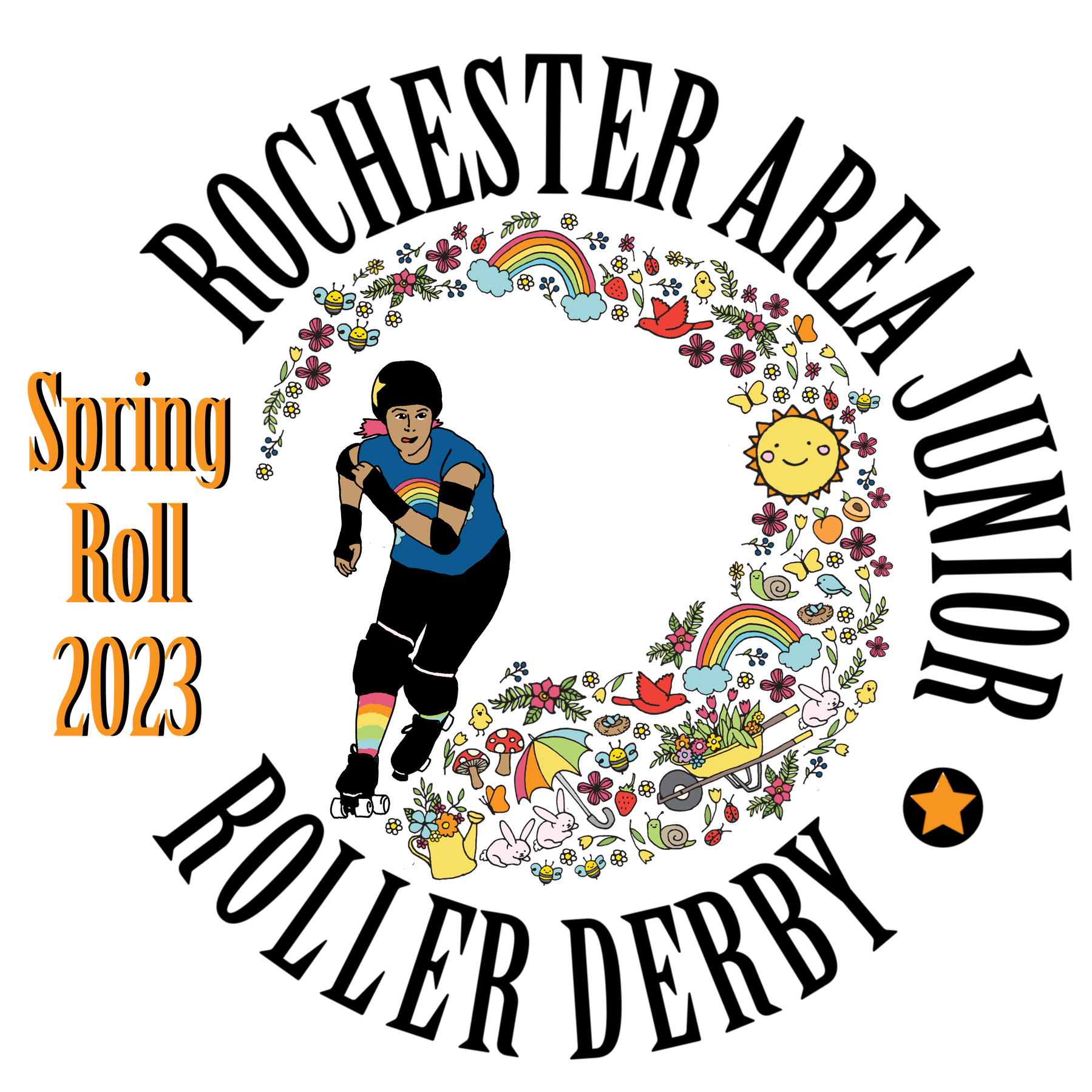 Spring Roll sticker design