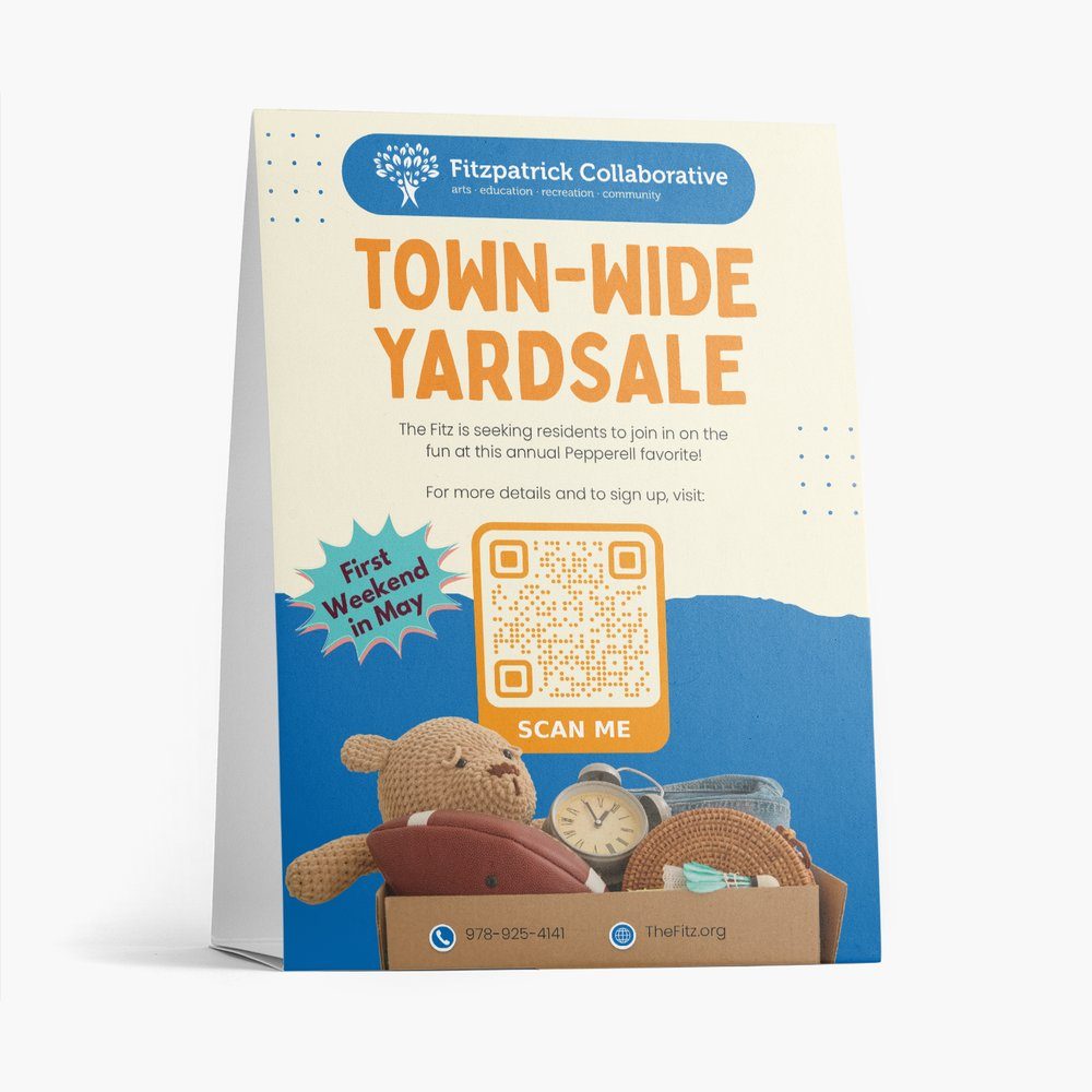 Town-Wide Yard Sale table tent