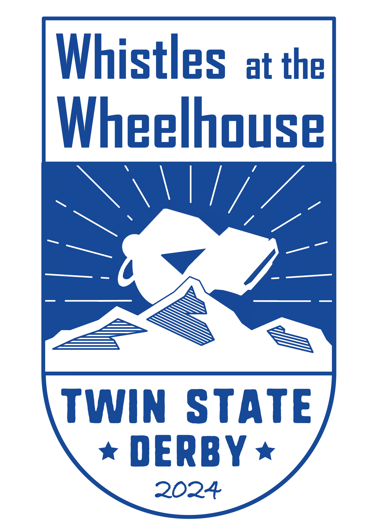 Whistles at the Wheelhouse logo for Twin State Derby