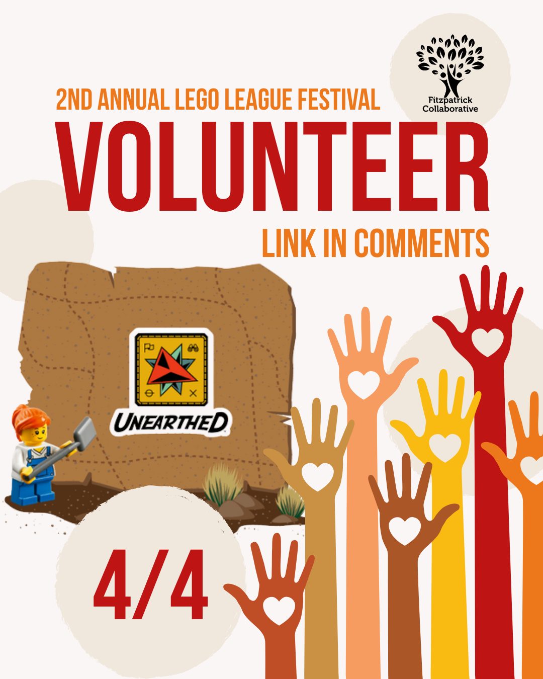 Volunteer recruitment social post